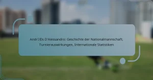 Andrés D’Alessandro: Geschichte der Nationalmannschaft, Turnierauswirkungen, Internationale Statistiken